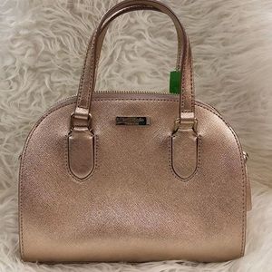 SOLD Kate Spade Rose Gold Mini Reiley Satchel